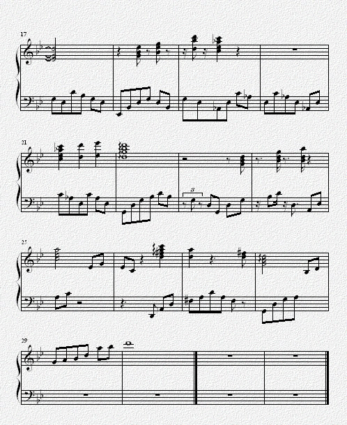 回忆悲伤 圣斗士插曲钢琴曲谱（图2）