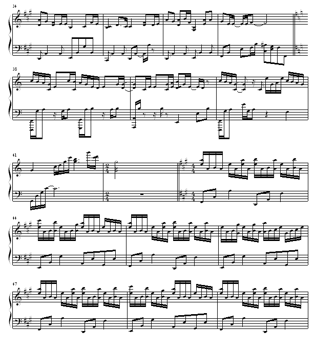 Dearest 犬夜叉插曲钢琴曲谱（图3）