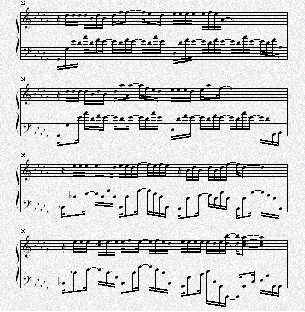我遇到钢琴曲谱（图3）