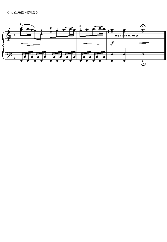 贝多芬：田园交响乐第一乐章——田园钢琴曲谱（图2）