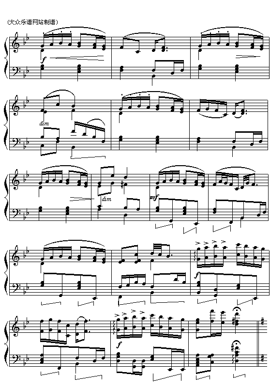 (捷)德沃夏克：幽默曲钢琴曲谱（图3）