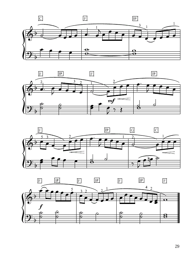 Danny boy(简易钢琴谱)钢琴曲谱（图2）