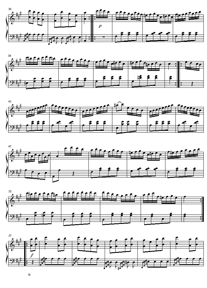 土耳其进行曲-（原版）钢琴曲谱（图2）