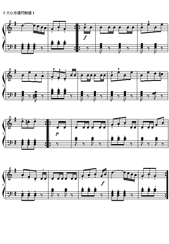 （意）威尔第歌剧《威廉退尔》序曲钢琴曲谱（图2）