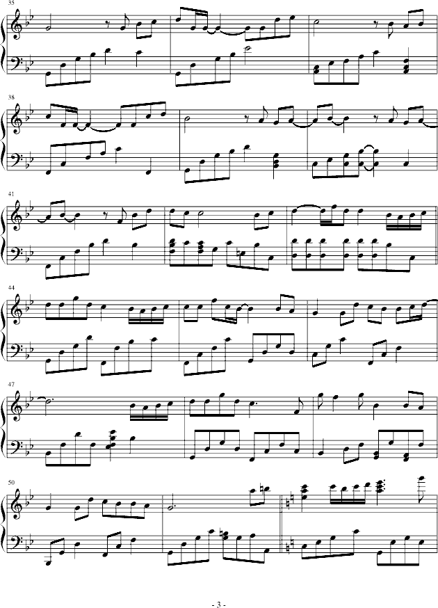 Love in snow钢琴曲谱（图3）