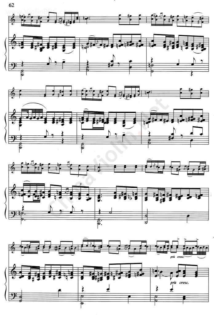 古老的歌(小提琴分谱+钢琴伴奏谱)钢琴曲谱（图5）