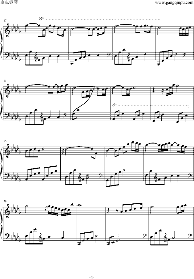 Beautiful Lady钢琴曲谱（图4）