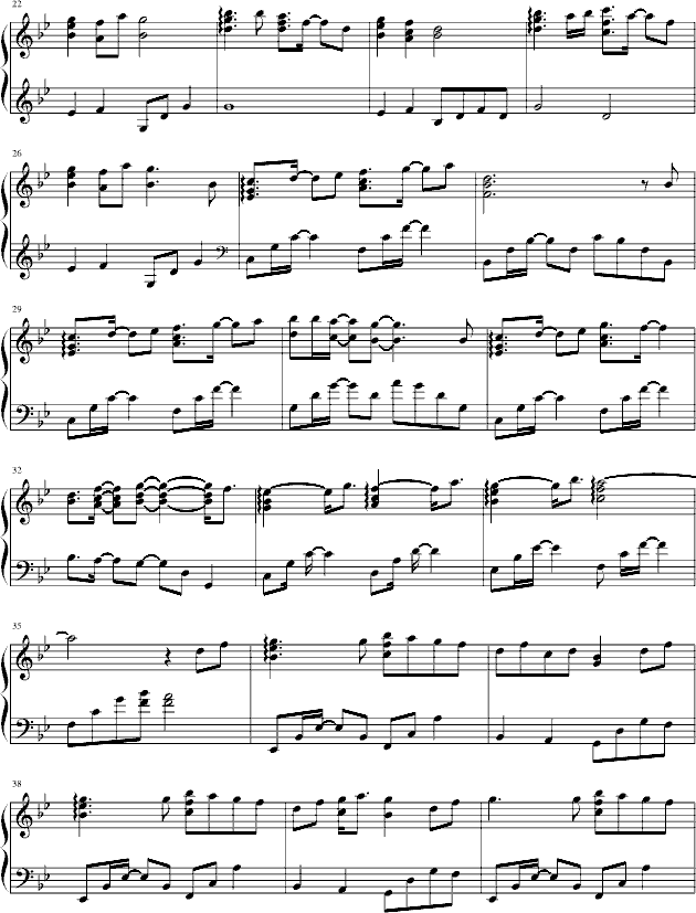 梦的点滴钢琴曲谱（图2）