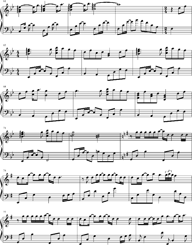 梦的点滴钢琴曲谱（图4）