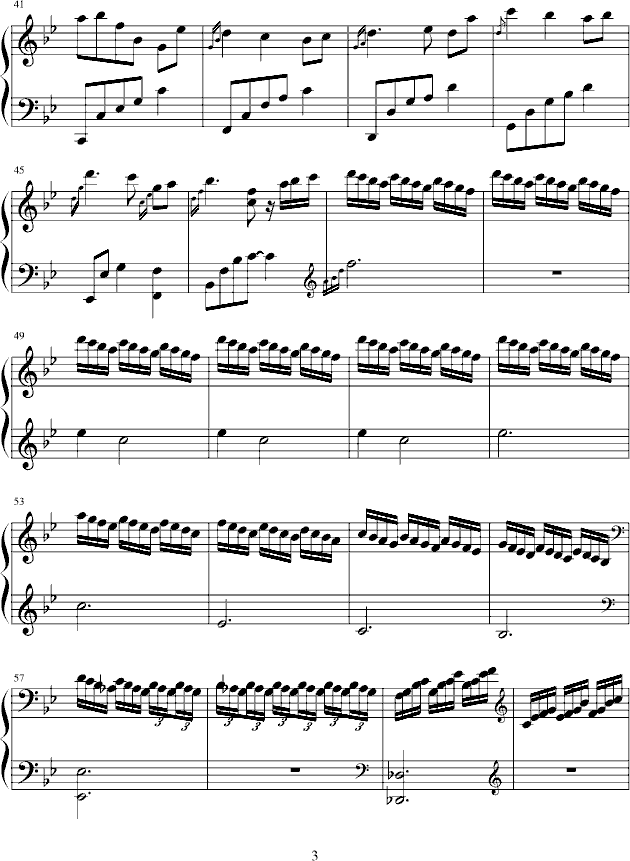 夏钢琴曲谱（图3）