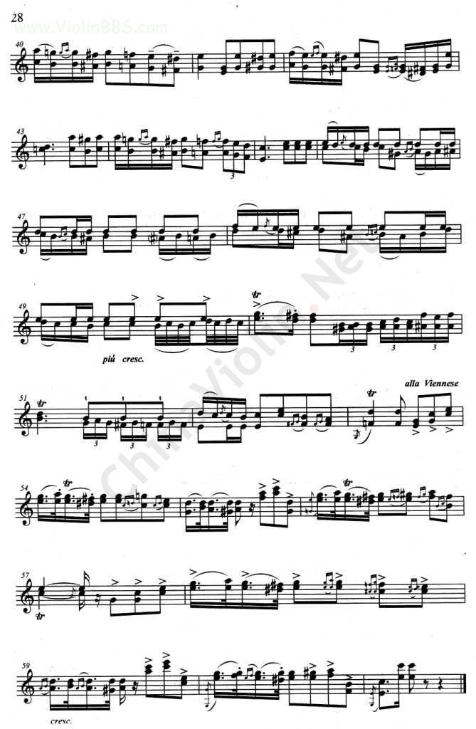 古老的歌(小提琴分谱+钢琴伴奏谱)钢琴曲谱（图2）