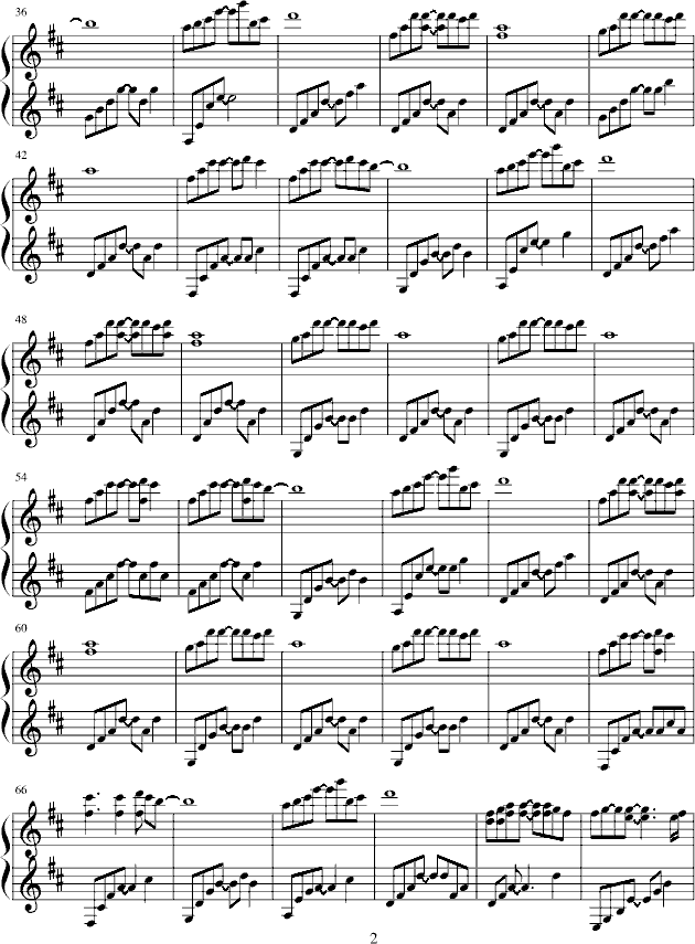 Valentines Day钢琴曲谱（图2）