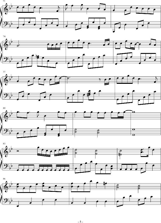 Love in snow钢琴曲谱（图5）