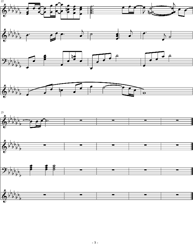 北极星钢琴曲谱（图5）