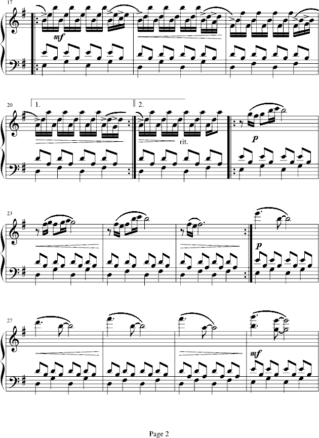 Comptine D＇un Autre Ete-L＇Apres Midi钢琴曲谱（图2）