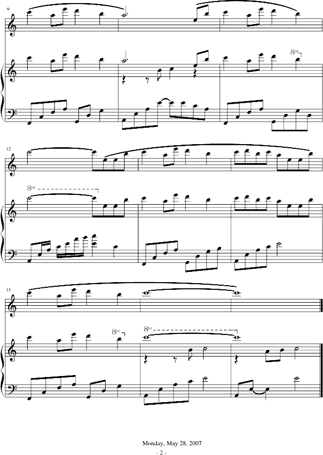 雪映移城-(鋼琴版)钢琴曲谱（图2）