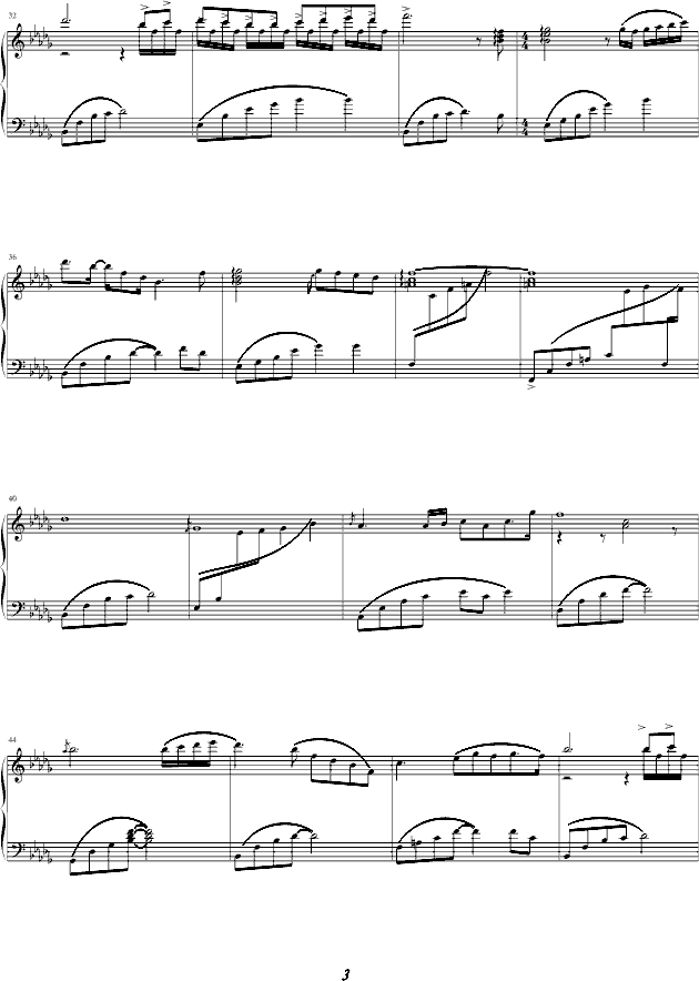 Tears -完美-帅版钢琴曲谱（图3）