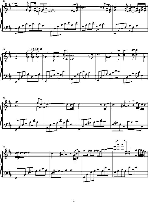 Whispers In The Dark钢琴曲谱（图2）
