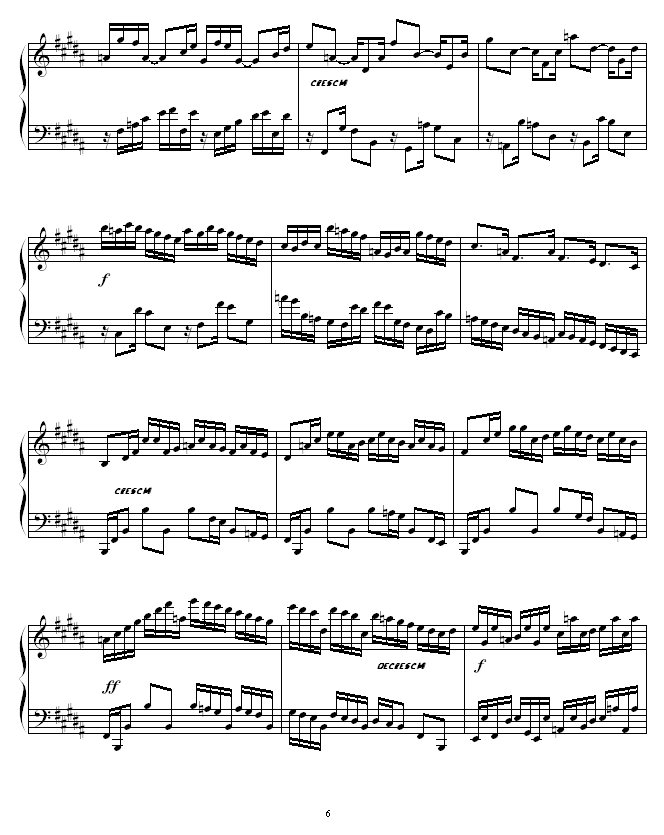 Etude in B Major -圣钢琴曲谱（图6）