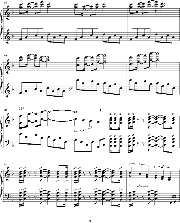 Swept Away钢琴曲谱（图7）