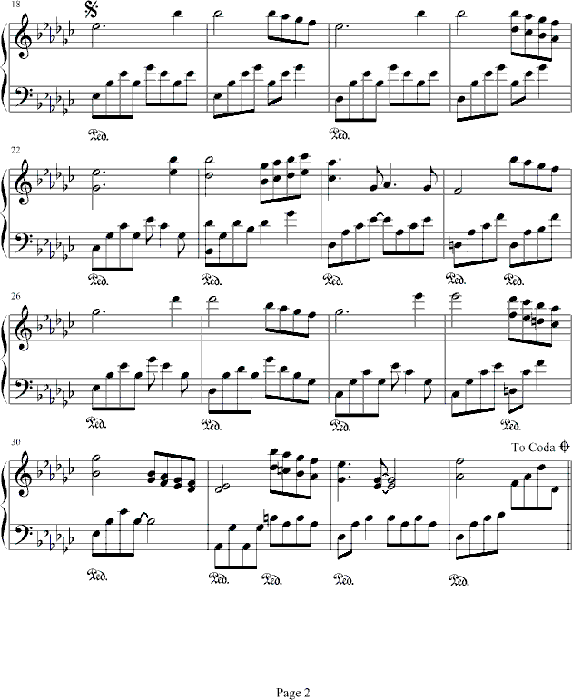 Sundial Dreams钢琴曲谱（图2）