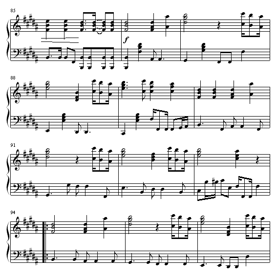 ENDLESS RAIN钢琴曲谱（图8）