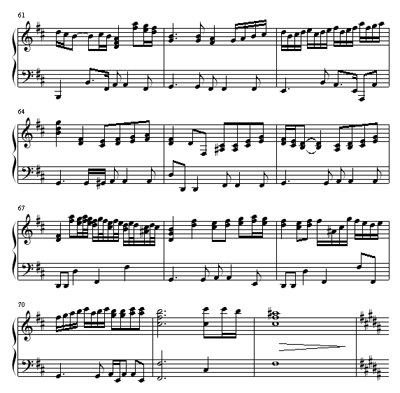 ENDLESS RAIN钢琴曲谱（图6）