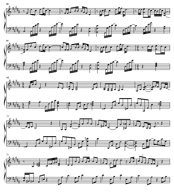 雪花钢琴曲谱（图3）