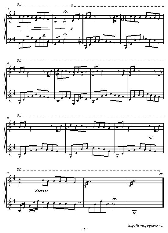 I 我-（完整版）钢琴曲谱（图4）