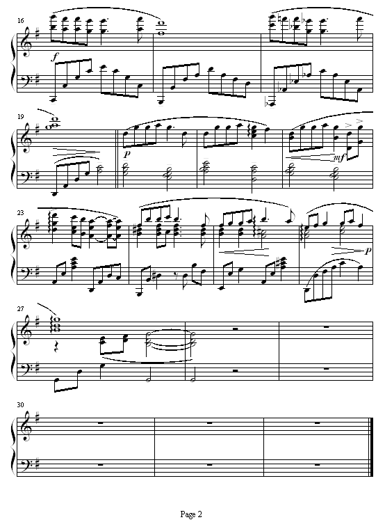 三月气球钢琴曲谱（图2）