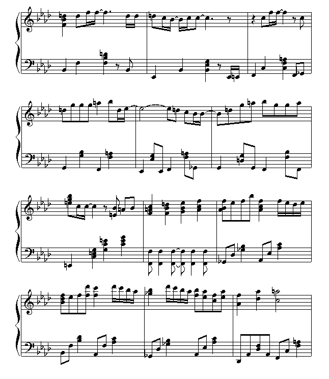 secret of my heart钢琴曲谱（图4）