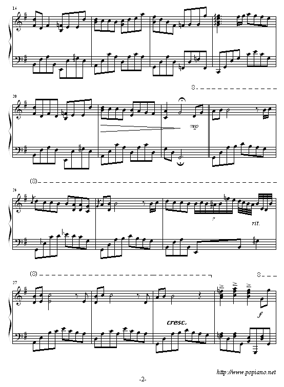 I 我-（完整版）钢琴曲谱（图2）