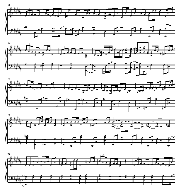 雪花钢琴曲谱（图4）