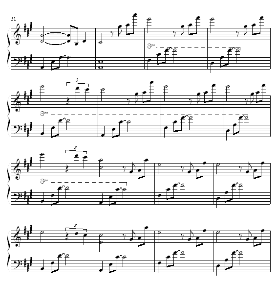 永远钢琴曲谱（图5）