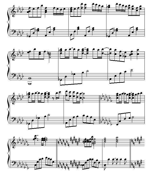 secret of my heart钢琴曲谱（图5）