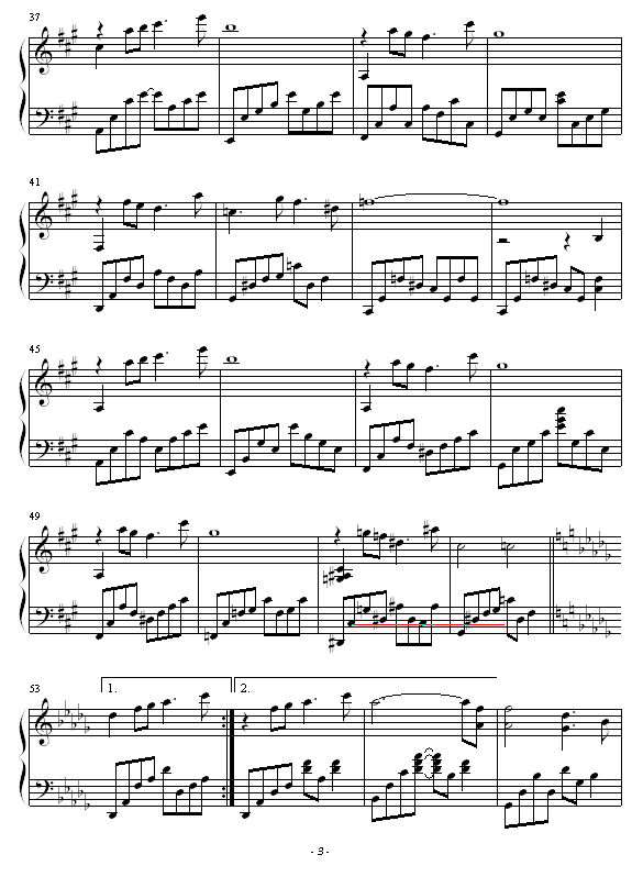 THE ENCHANTED GARDEN钢琴曲谱（图3）