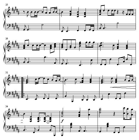 ENDLESS RAIN钢琴曲谱（图3）