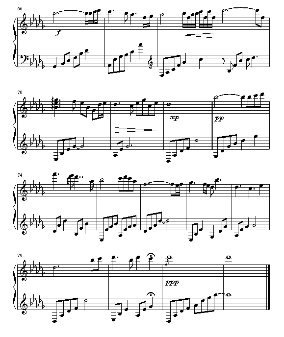 Beautiful Lady-DayDream钢琴曲谱（图5）