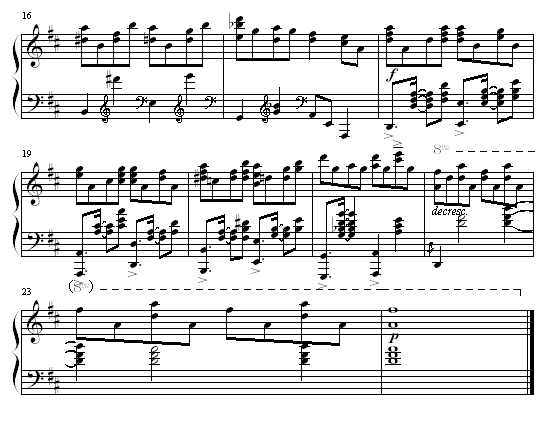 十二月平安夜钢琴曲谱（图2）