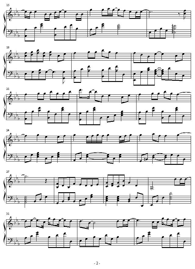 金鱼花火钢琴曲谱（图2）