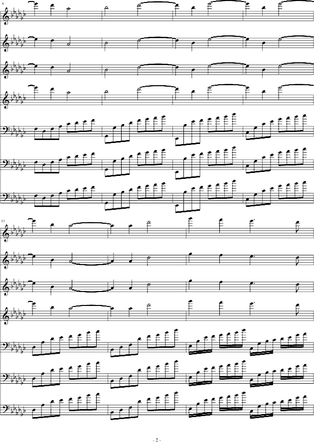 苍之涛钢琴曲谱（图2）