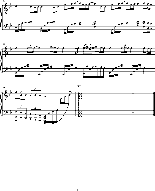 有一种爱叫做放手钢琴曲谱（图5）