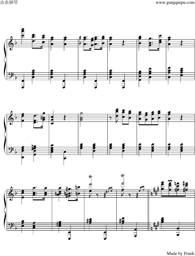 卡门序曲- 难度版钢琴曲谱（图6）