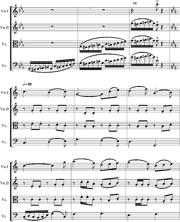 弦乐四虫奏钢琴曲谱（图7）