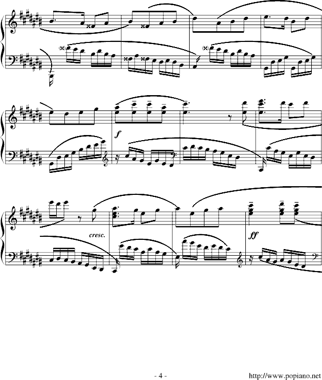 练习曲(No.1)钢琴曲谱（图4）
