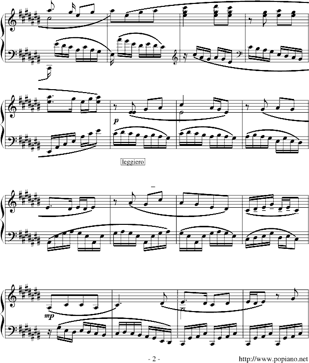 练习曲(No.1)钢琴曲谱（图2）
