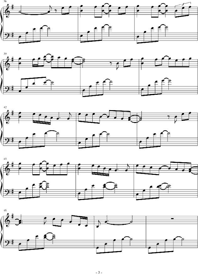 Going Home- Kenny-G 萨克斯经典名曲改编的钢琴曲钢琴曲谱（图3）