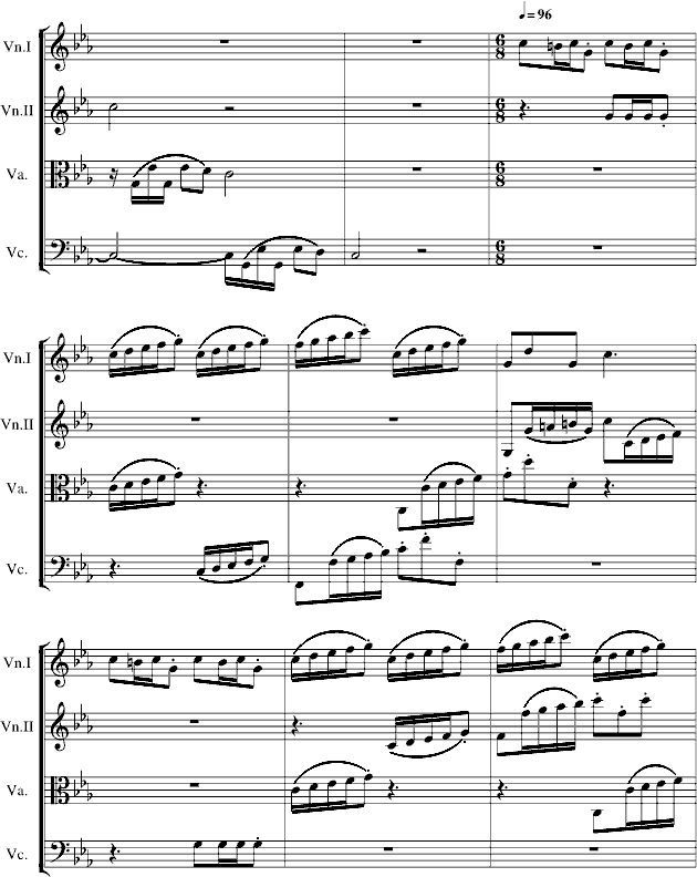 弦乐四虫奏钢琴曲谱（图5）
