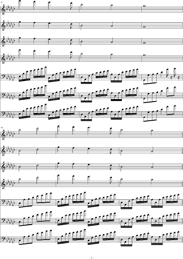 苍之涛钢琴曲谱（图7）