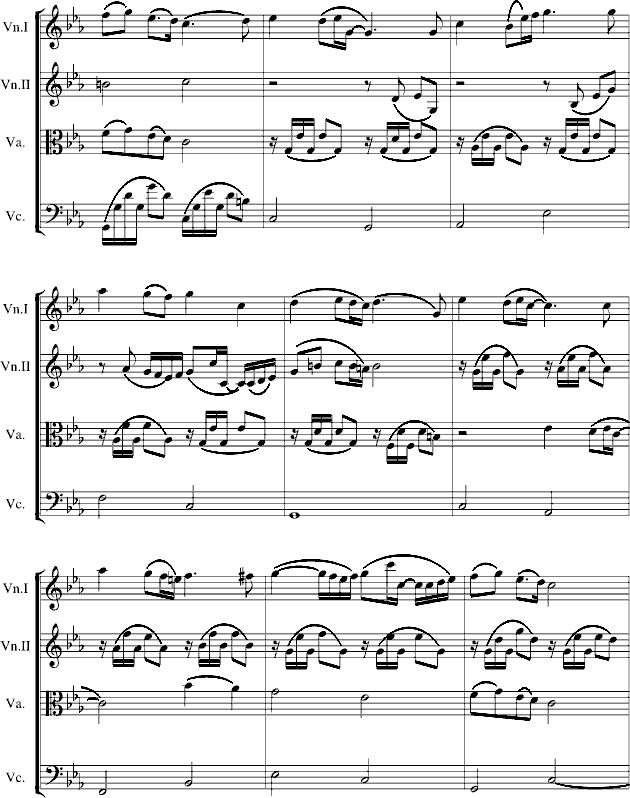 弦乐四虫奏钢琴曲谱（图4）